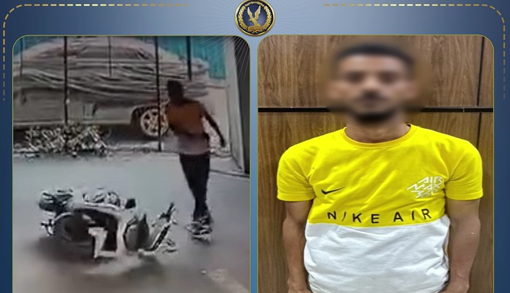 ضبط شخص لاتهامه بإحداث تلفيات بدراجة نارية بسبب خلافات على جراج بالقاهرة